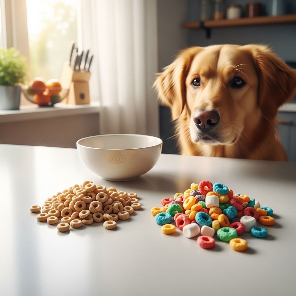 Can Dogs Eat Cereal? A Comprehensive Guide to Safe and Unsafe Cereals Learn which cereals are safe for your dog, which ingredients to avoid, and how to offer breakfast foods safely as an occasional treat.