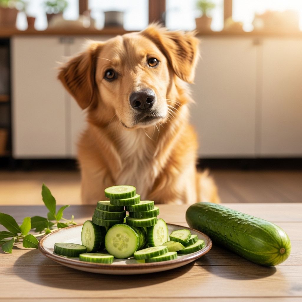 Can Dogs Eat Cucumbers? Nutrition, Safety & Expert Tips Find out if cucumbers are a healthy snack for your dog, their benefits, potential risks, and expert guidelines for safe feeding.