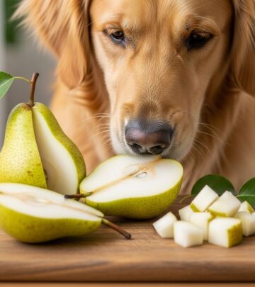 Learn how pears can be a healthy treat for dogs, the potential risks involved, and how to safely serve them.