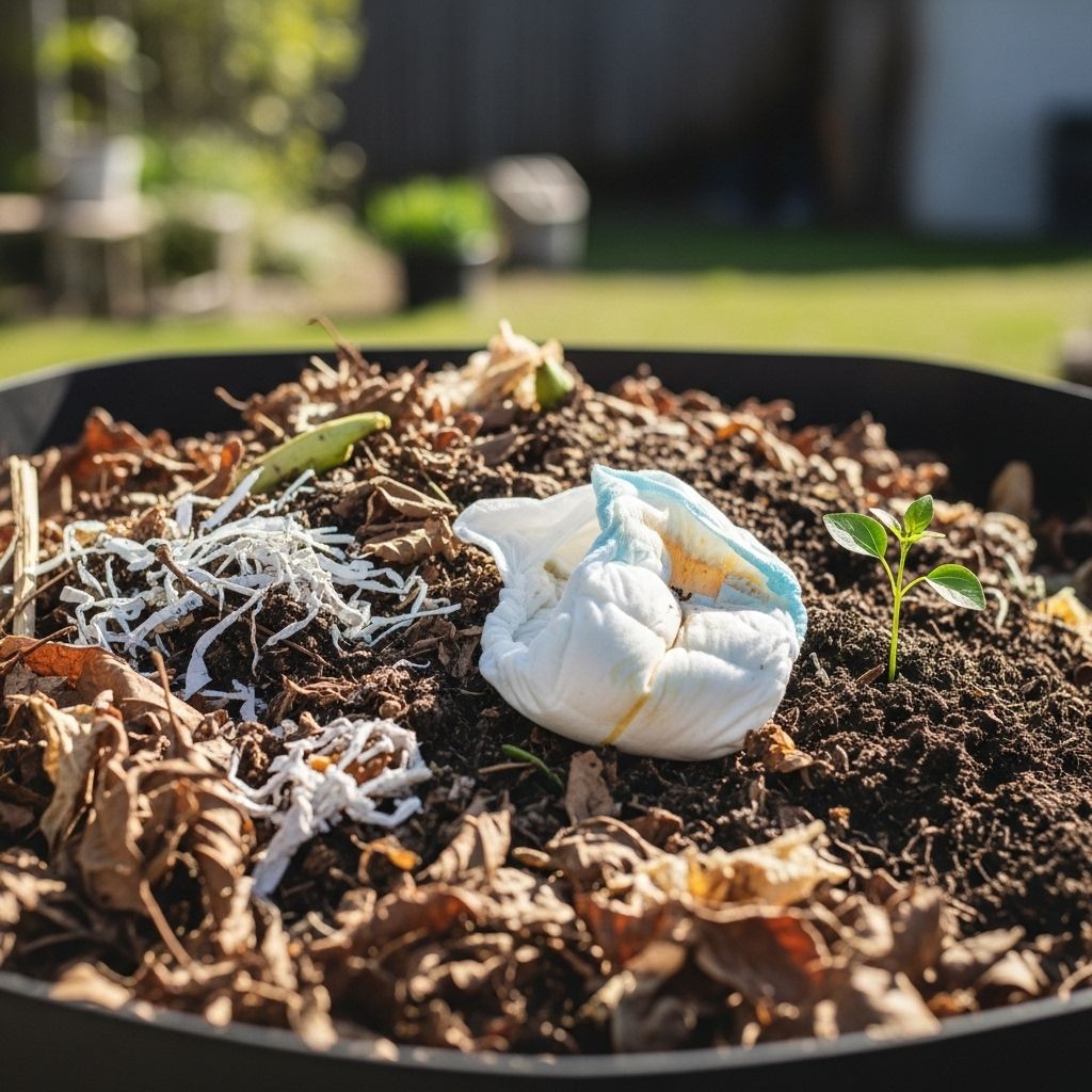 Explore the challenges, myths, and eco-friendly alternatives of composting dirty diapers, and learn what truly happens to disposable and compostable options.