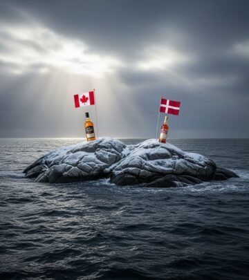 Explore the 50-year amicable border dispute between Canada and Denmark over Hans Island, settled with whisky, flags, and diplomacy.