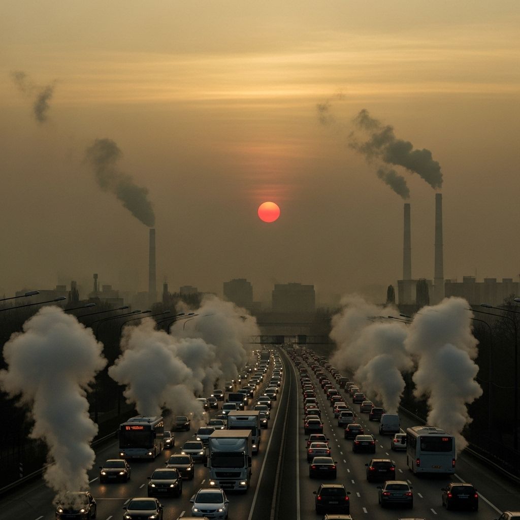 Modern vehicle emissions regulations reduce some air pollution, but our reliance on cars continues to degrade air quality and harm public health.