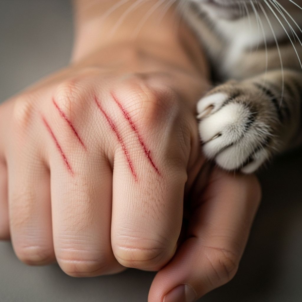 Understanding cat scratches: from minor injuries to infections and when to contact a doctor.