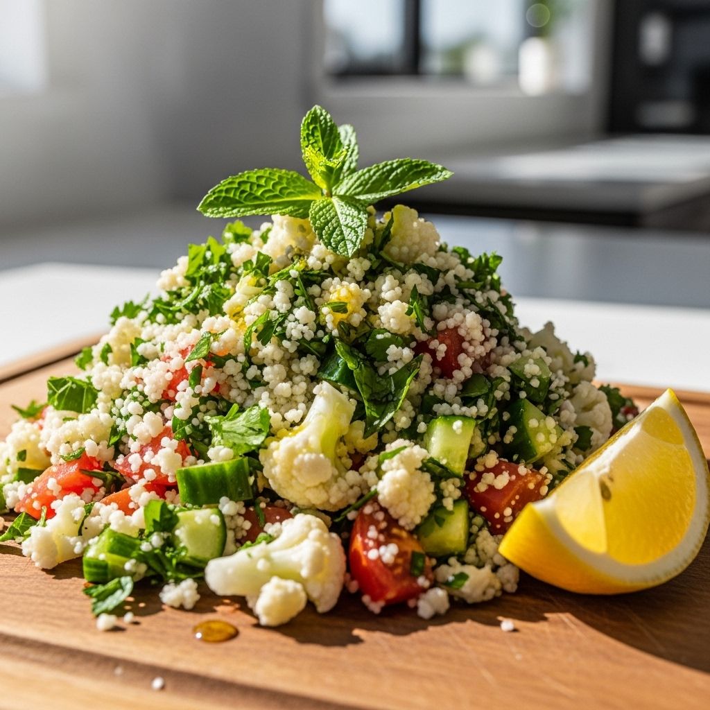 Discover how to create a vibrant, gluten-free cauliflower tabbouleh packed with Mediterranean flavors for any occasion.
