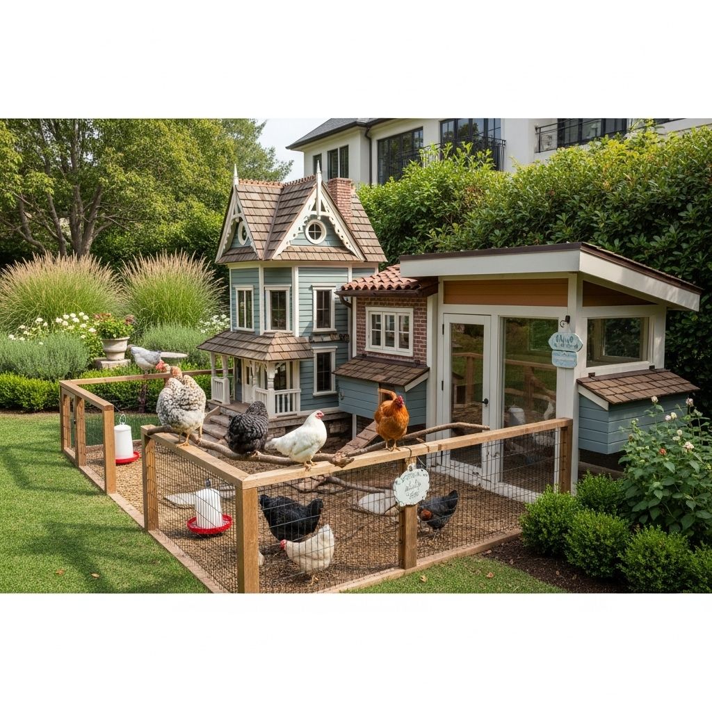 Surprising Celebrity Backyard Chicken Coops: Hollywood Goes Homestead High-end properties embrace eco-friendly egg production with refined flair.