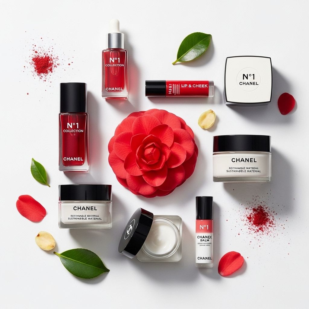 Chanel No.1 Collection combines the iconic red camellia with next-gen sustainability and wellness for a truly holistic approach.