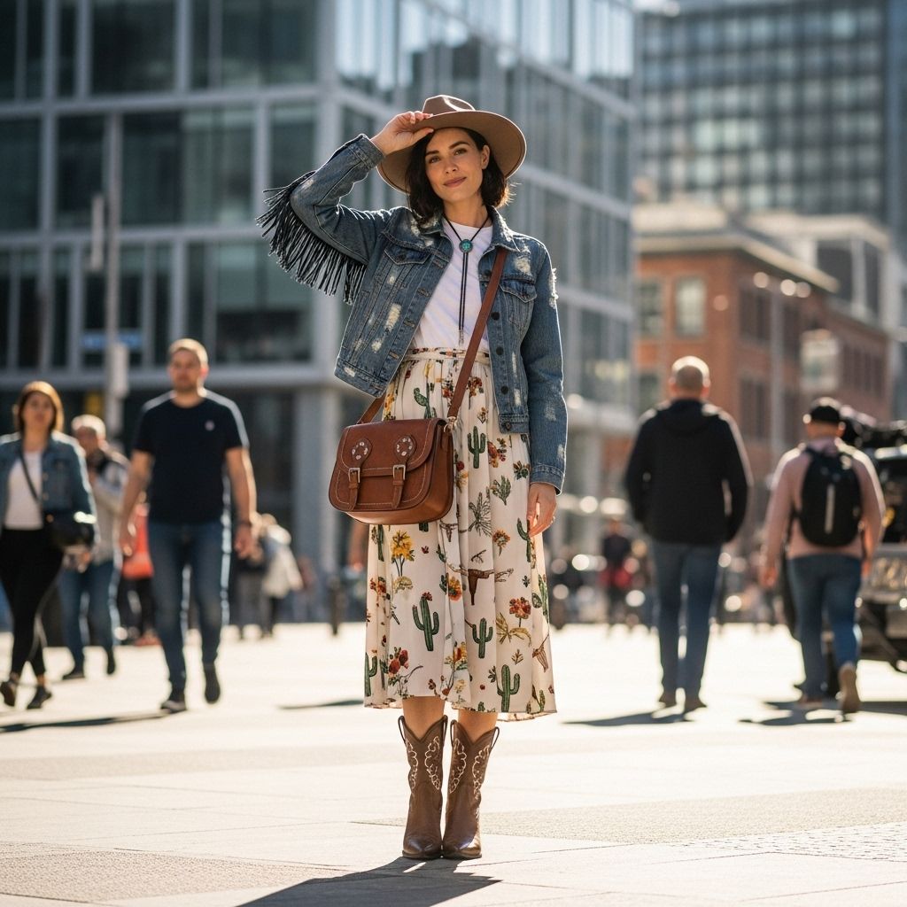 5 Stylish Ways to Channel Western Vibes in Your Everyday Wardrobe Discover five creative and fashionable ways to bring iconic Western style into your day-to-day look, mixing boots, denim, fringe, and more.