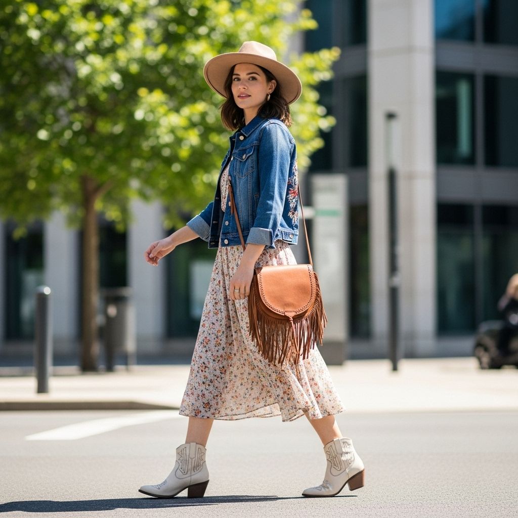 Discover five creative and fashionable ways to bring iconic Western style into your day-to-day look, mixing boots, denim, fringe, and more.