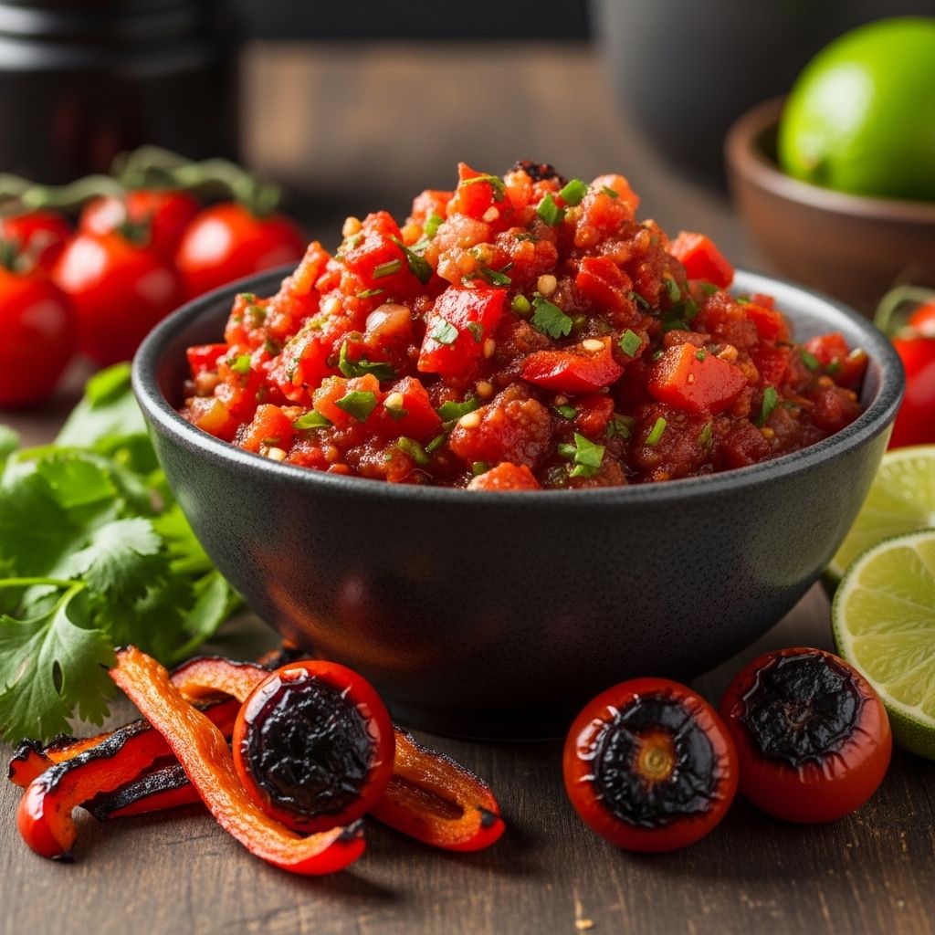 Discover the healthful benefits and bold flavors of charred pepper and tomato salsa—your guide to making, serving, and savoring this smoky classic.