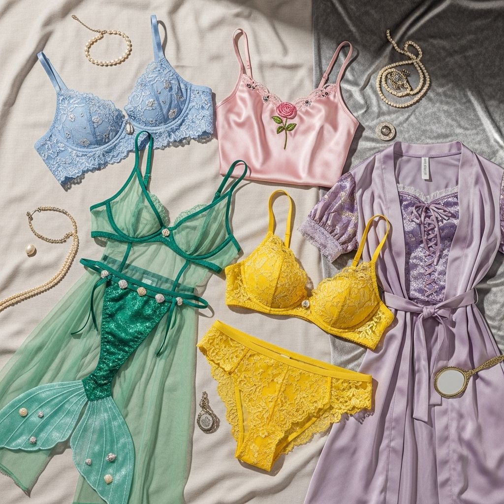 Discover the enchanting world of Disney princess lingerie—whimsical sets inspired by your favorite heroines, all starting at just $24.