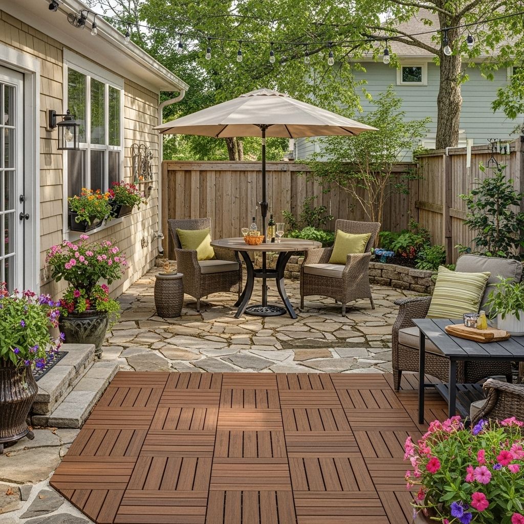 Affordable Patio Design: 20 Cheap Ideas for Stylish Outdoor Spaces Thoughtful styling and repurposed accents transform small spaces into cozy retreats.