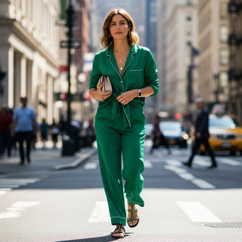 Explore stylish ways to elevate pajamas into statement outfits far beyond the bedroom, blending comfort and bold trends.