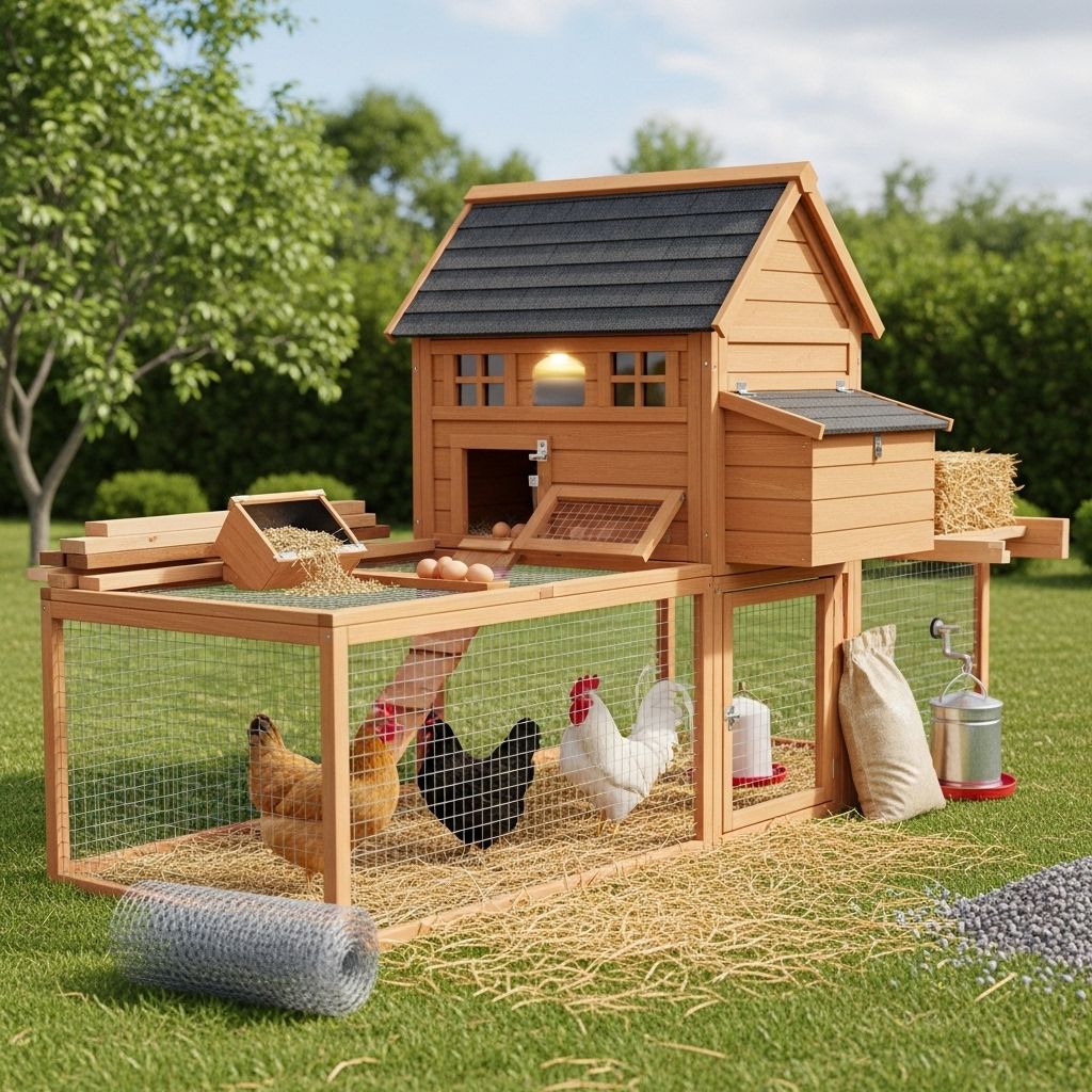 Essential Chicken Coop Materials and Design Tips for a Beautiful Backyard Henhouse A weatherproof shelter that blends elegance with robust safety for happier hens.