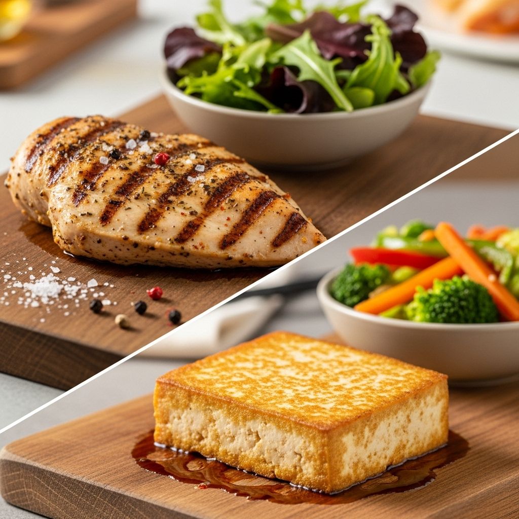 Chicken vs. Tofu: Which Protein Source Is Healthier? A comprehensive look at the health benefits, nutritional values, and practical uses of chicken and tofu as leading protein sources.