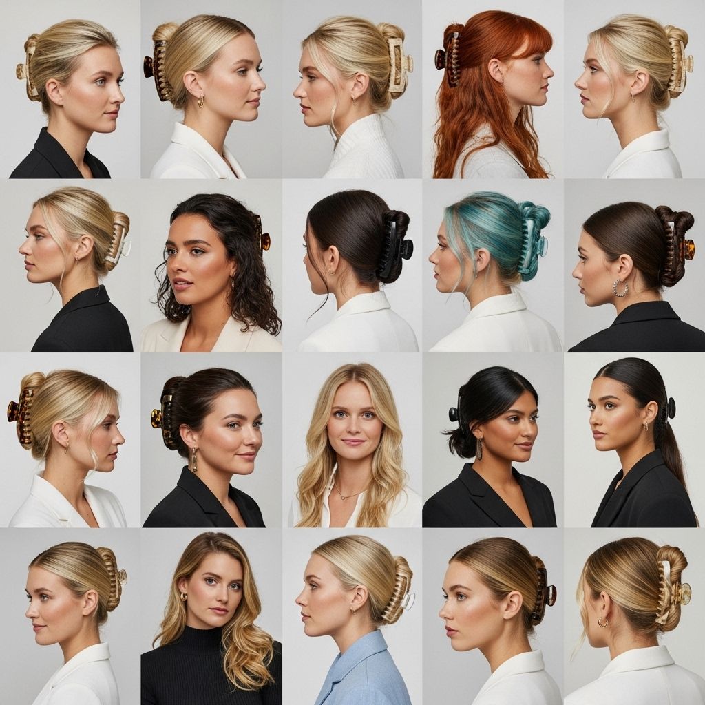 Claw clips are back—explore 17 trendy hairstyles that blend nostalgic '90s charm with modern sophistication.
