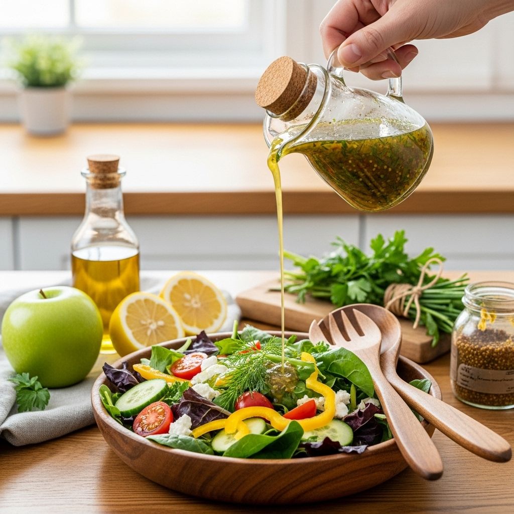 Clean Eating Salad Dressing: Simple Homemade Recipes Transform your salads with healthy, homemade dressings free from preservatives