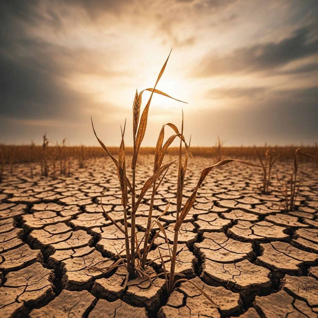 Exploring the links between a warming planet and the mounting risks to global food security.