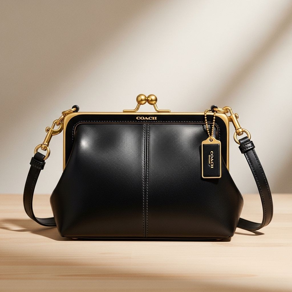 Coach breathes new life into its archival Kisslock Frame Bag, blending vintage charm with modern design and functionality for today’s style lovers.