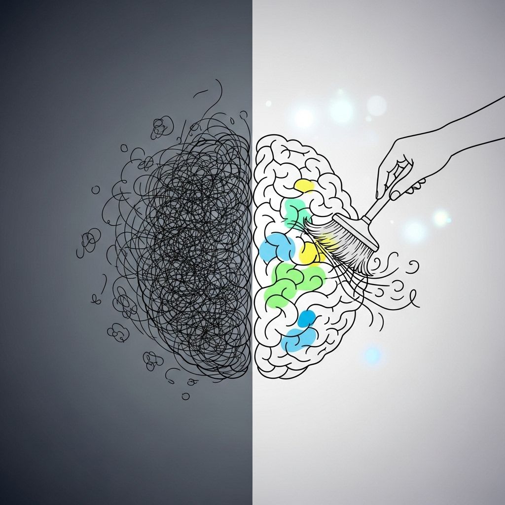 Cognitive Decluttering After Career Failure Clearing mental clutter creates space for renewed confidence and clearer goals.