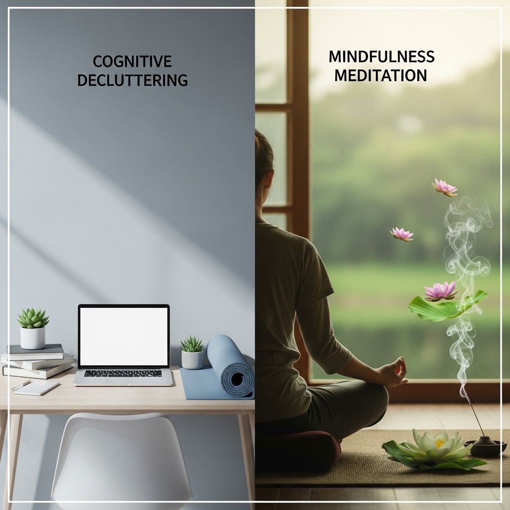 Clearing mental clutter while staying present reduces stress and enhances clarity.