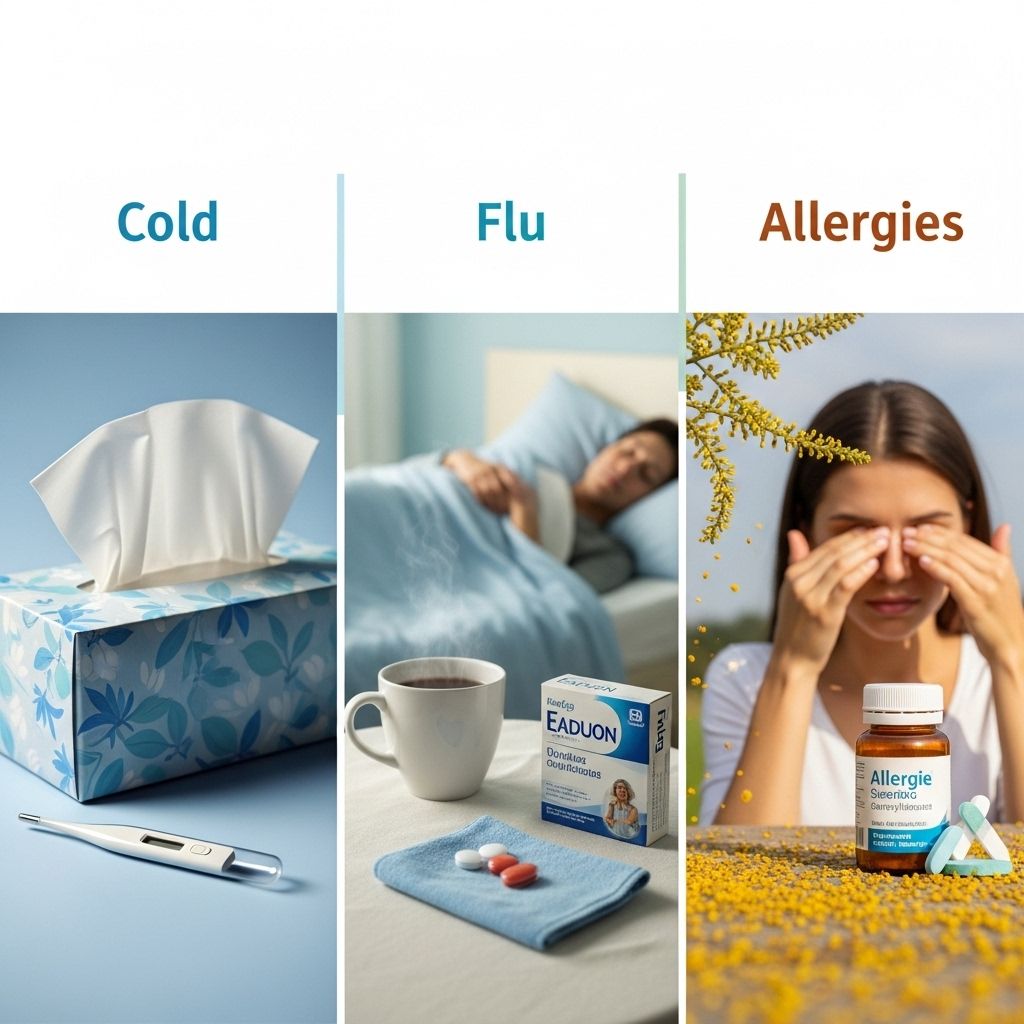 Cold, Flu, or Allergies? Comprehensive Symptom Comparison Guide for Accurate Self-Assessment Spotting unique symptom clues helps you find targeted relief and prevent flare-ups.
