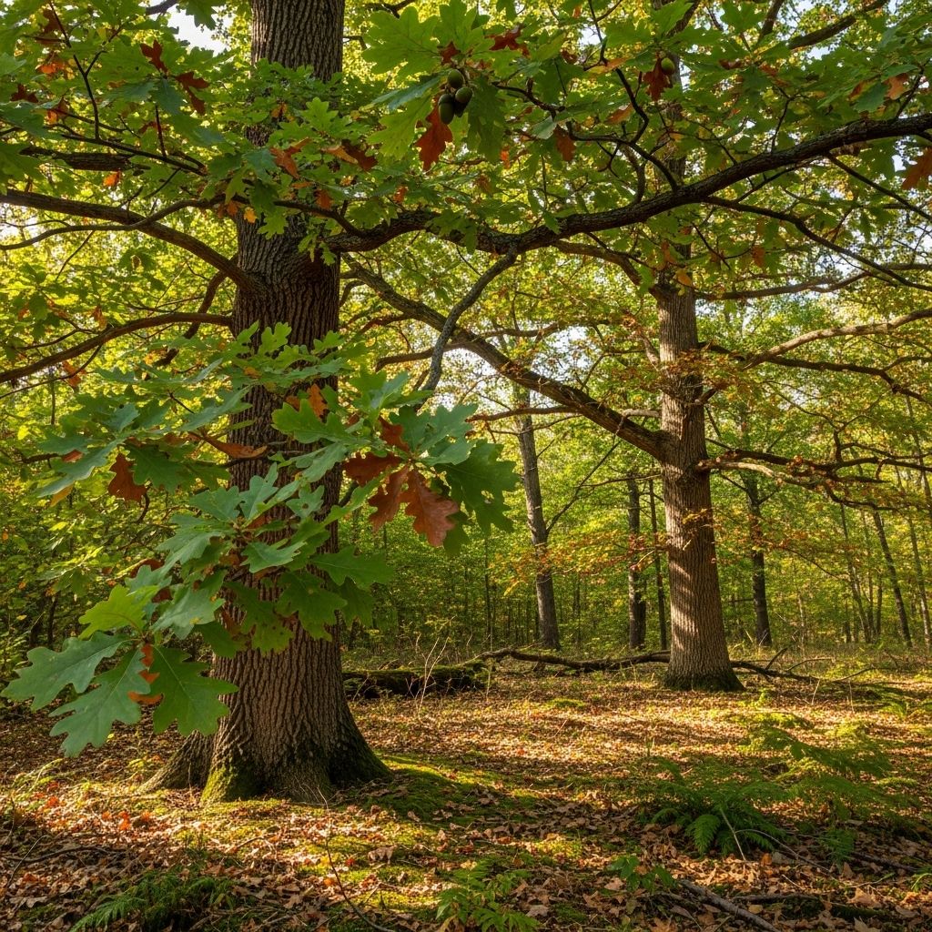 Explore the characteristics, diversity, and ecological significance of North America's most common oaks.
