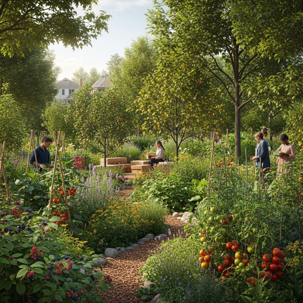 Discover how community food forests transform landscapes, foster resilient communities, and shape a sustainable future through shared abundance.
