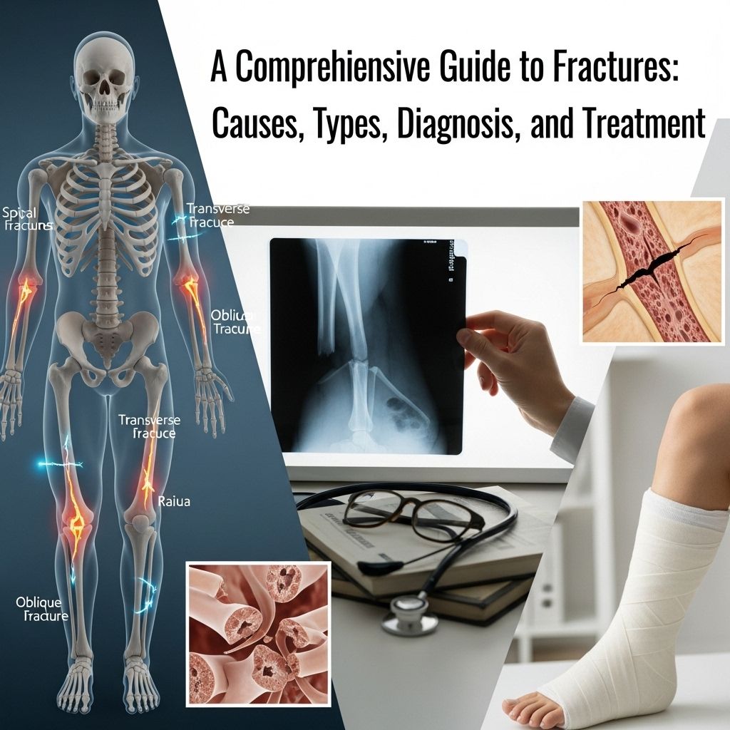 Understanding bone fractures—from causes and types to diagnosis, treatment, healing, and prevention—for lifelong bone health.