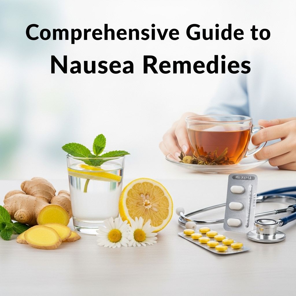 Comprehensive Guide to Nausea Remedies: Natural, Lifestyle & Medical Solutions for Quick Relief Discover effective natural and medical remedies for nausea, from ginger and peppermint to lifestyle adjustments and expert advice.