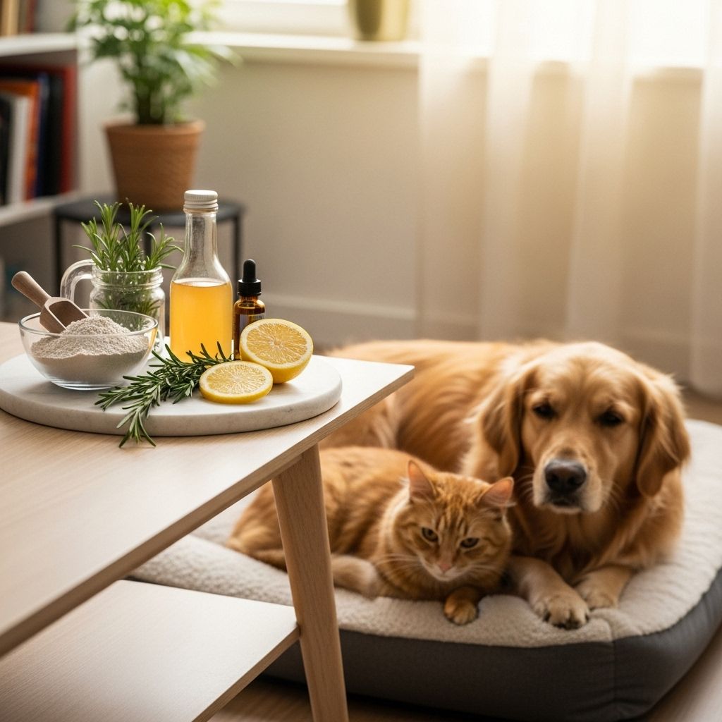 Explore extensive natural remedies and preventative solutions for eliminating fleas in your home and on your pets safely.