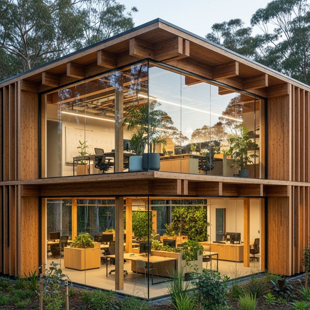 Exploring the environmental and social benefits of wooden architecture in government conservation offices worldwide.