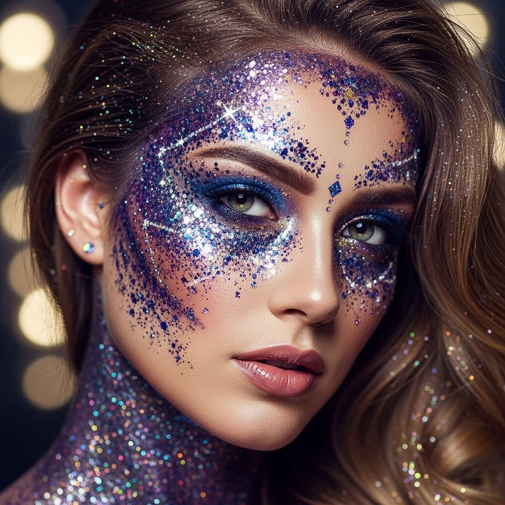 From shimmering cheekbones to statement eyes, Cosmo Queens elevate glitter to an art form with bold, creative looks.
