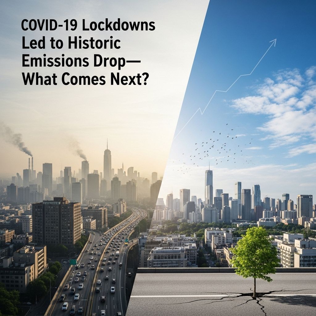 Exploring the global emissions drop from COVID-19 and how to keep progress going for our climate future.