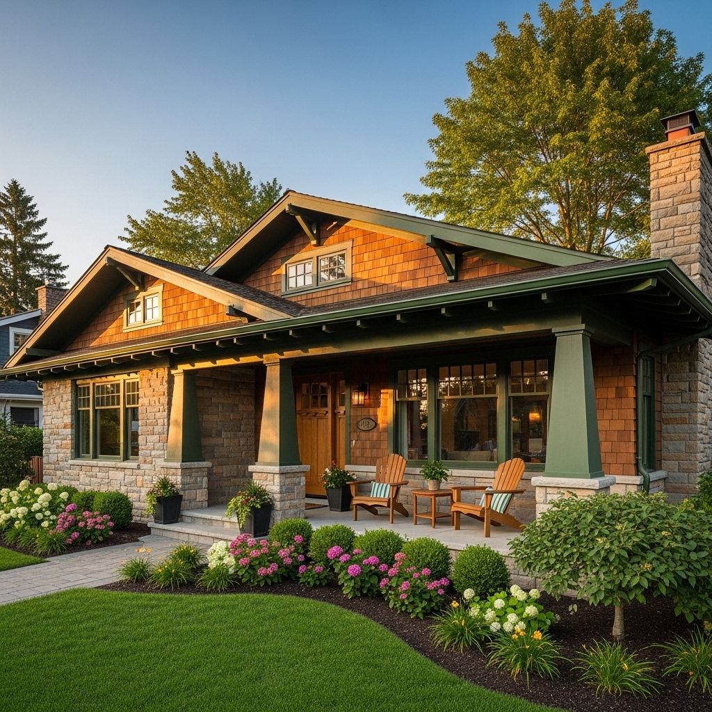 Craftsman-Style Home Exterior Ideas for Timeless Curb Appeal Seamless details and natural elements breathe new life into a classic facade.