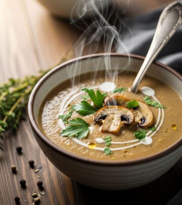 Velvety, herb-infused broth brings warmth and nourishment on chilly days.