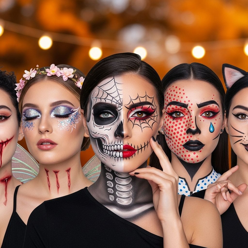 Discover easy, iconic, and glam Halloween makeup looks—ranging from Barbie to Ursula, zombies, and more—for stand-out costumes.