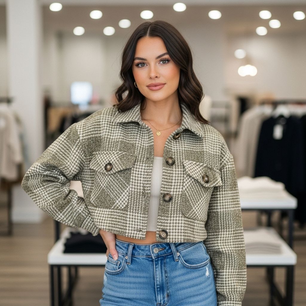 Cropped Shacket on Sale Stay stylish with Amazon's viral cropped shacket, now on sale!