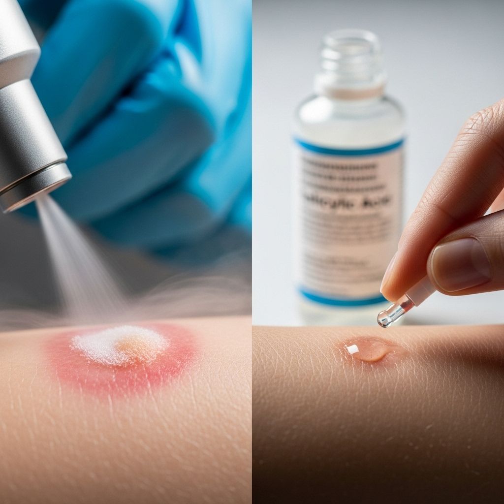 Cryotherapy vs. Salicylic Acid for Warts: Efficacy, Safety, and Practical Guidance Clinic freezing and home peeling balance comfort, cost and effectiveness.