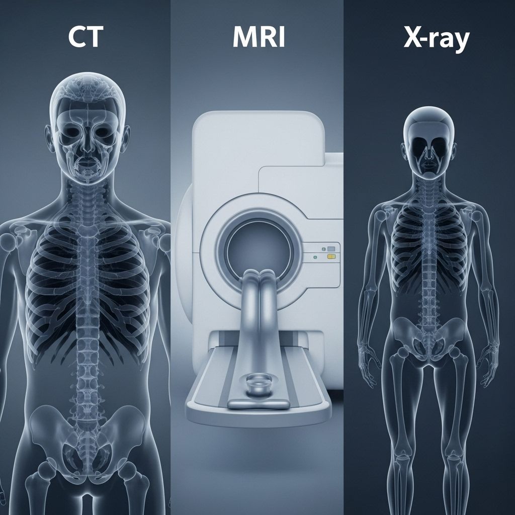 Understand the differences, uses, and risks of CT scans, MRIs, and X-rays to make informed choices about diagnostic imaging.
