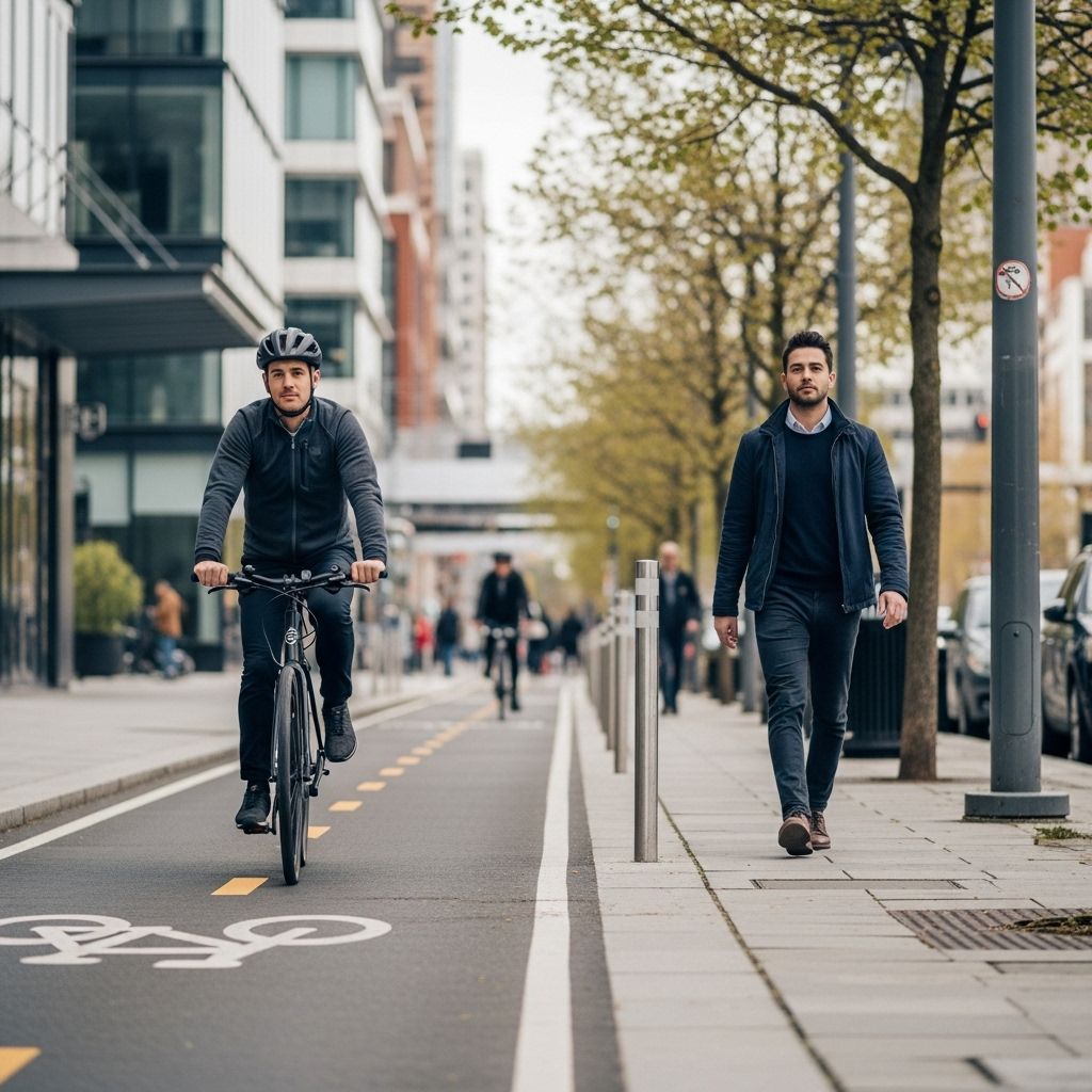 Exploring the root causes, challenges, and solutions around bicycle use on sidewalks in urban environments.