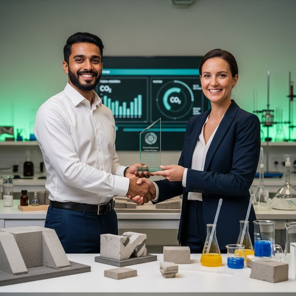 Forging cleaner city skylines, two companies revolutionize concrete by permanently storing CO₂ in every block.