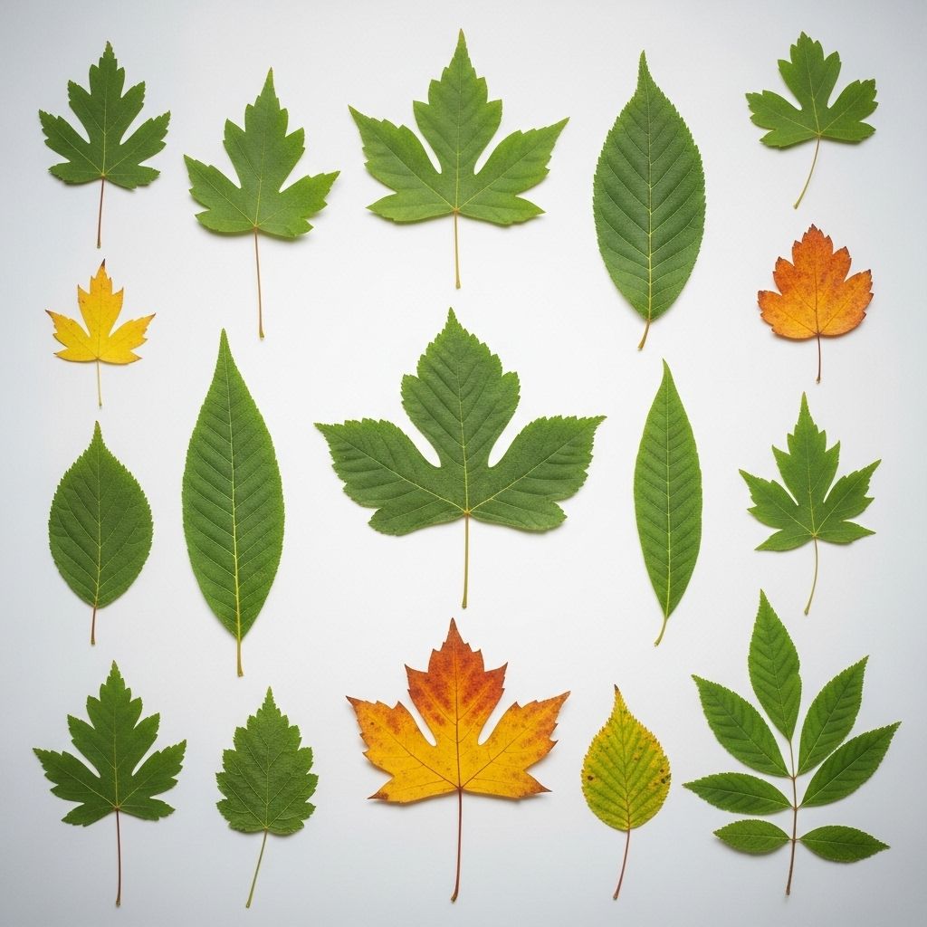 Master tree identification through leaf observation—explore leaf varieties, shapes, and features of North American deciduous trees in detail.