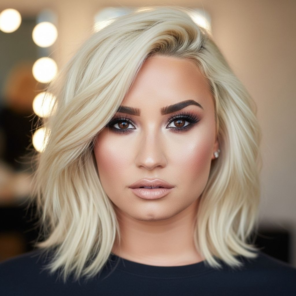 Demi Lovato debuts stunning platinum blonde hair, igniting a trend while sharing her transformation on Instagram with fans.