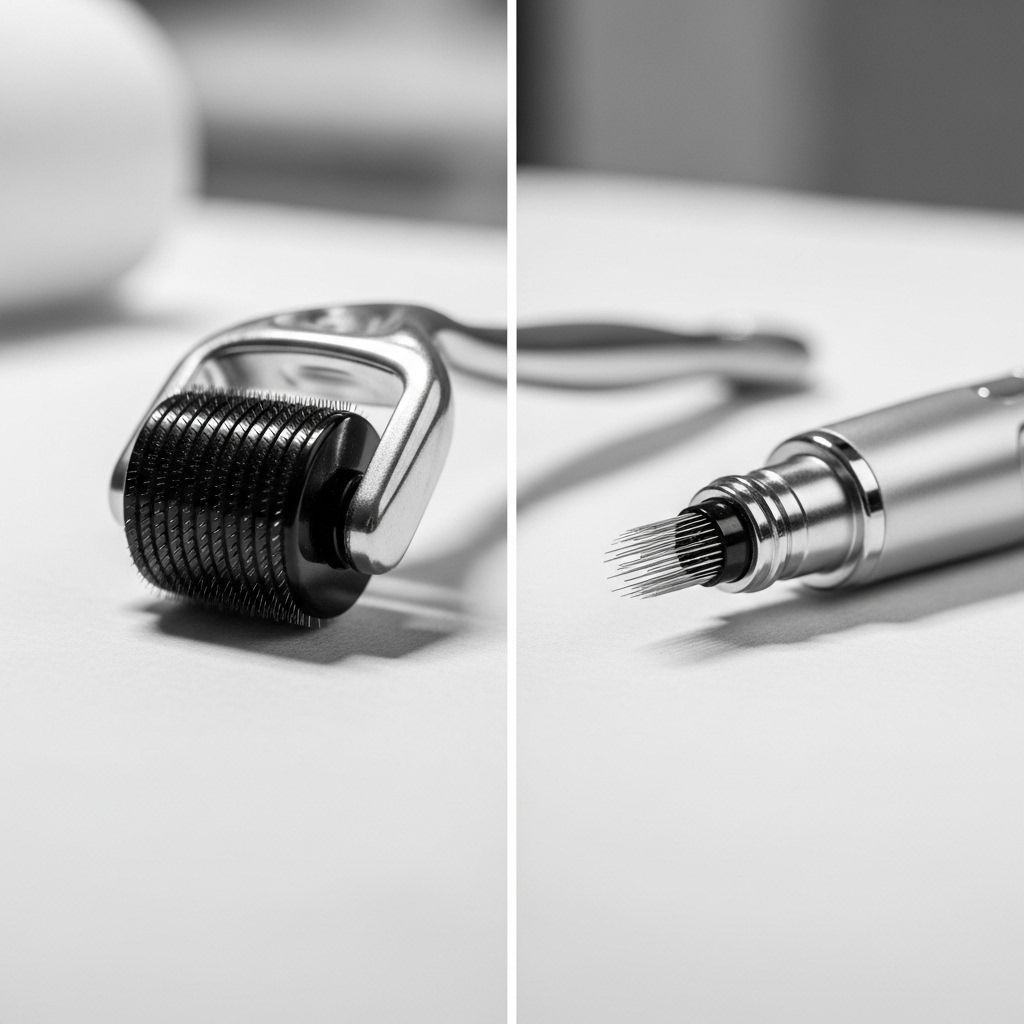 Dermarollers vs. Microneedling Pens: Which Device Delivers Superior Skin Rejuvenation? Insight into device precision and recovery to help you invest in effective skin care.