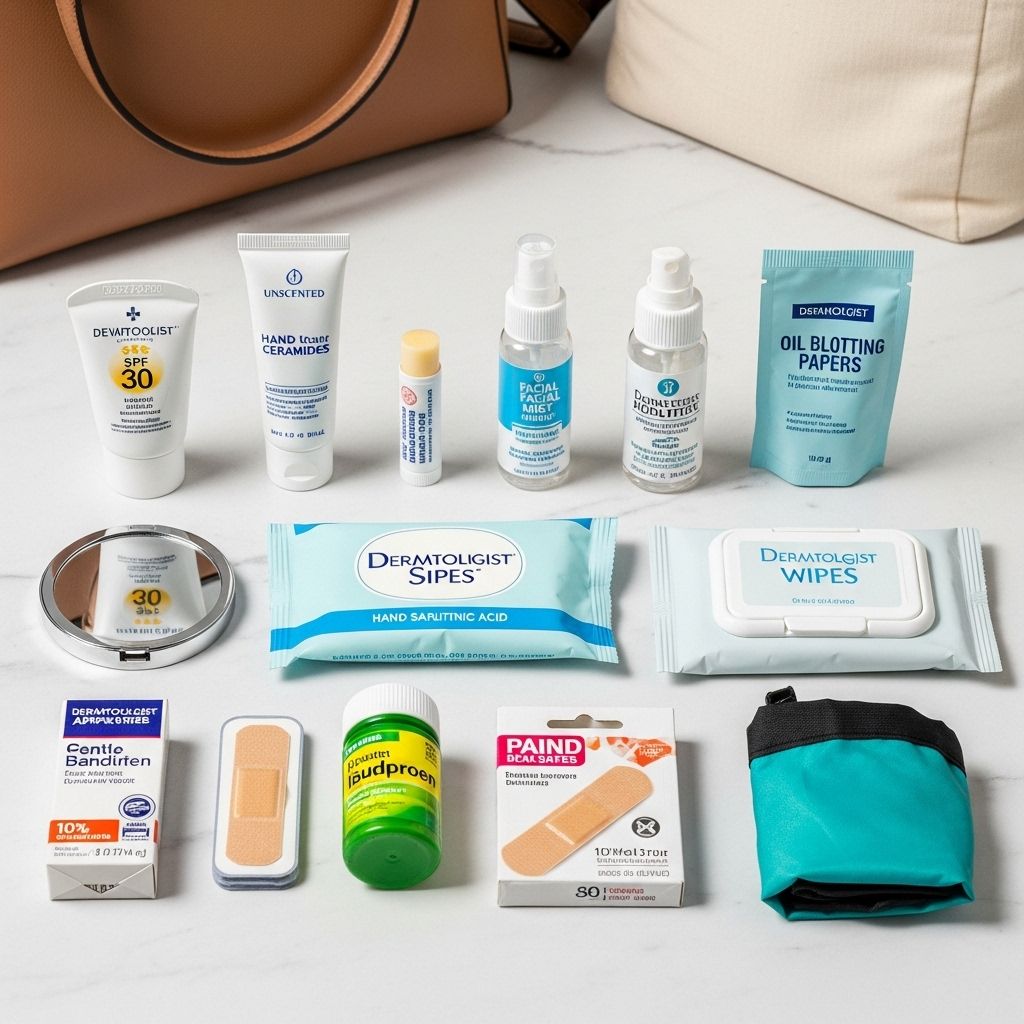 Discover the top purse essentials real dermatologists keep on hand for glowing skin, all-day hydration, and effortless daily beauty.