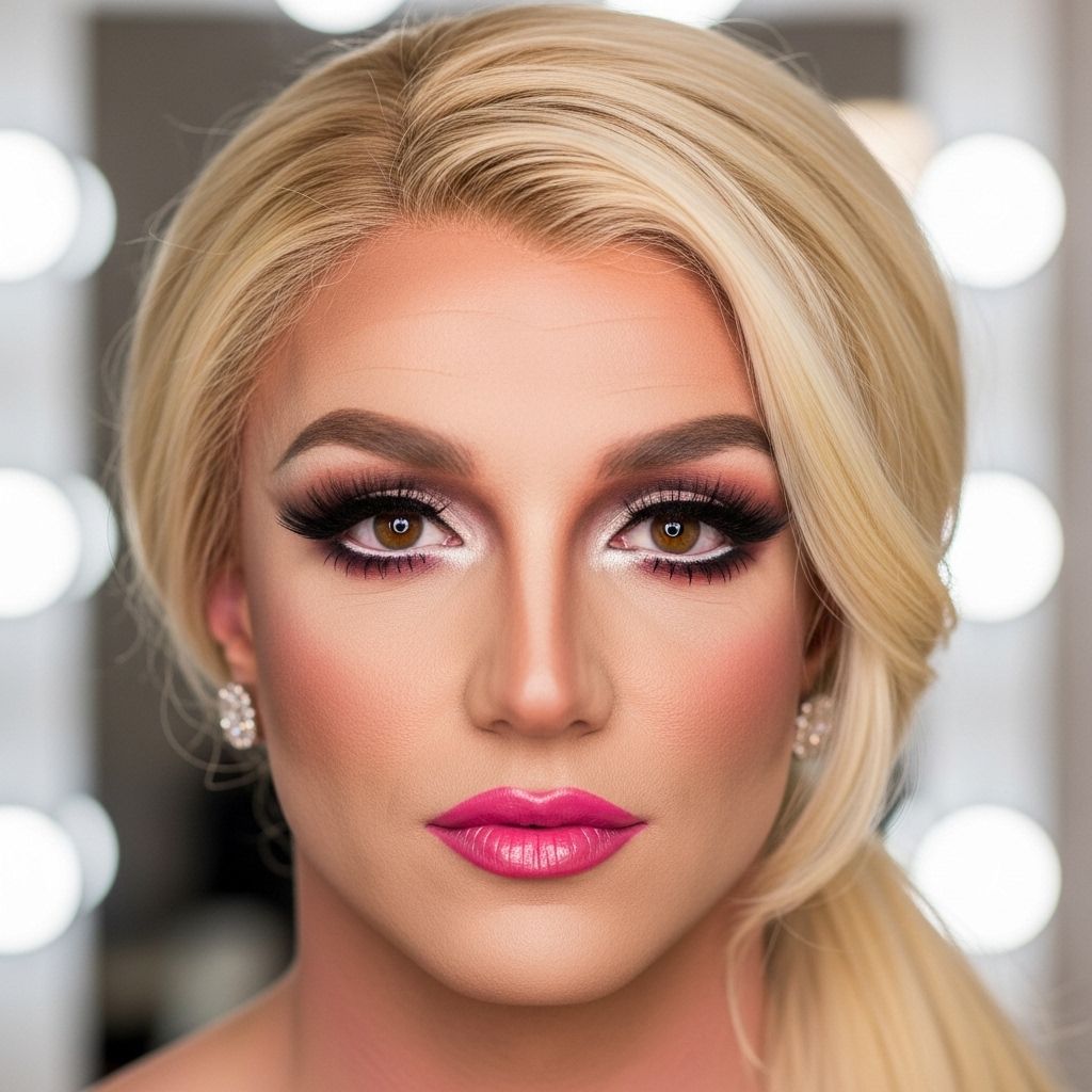Witness how drag queen Derrick Barry transforms into Britney Spears in this jaw-dropping makeup transformation.