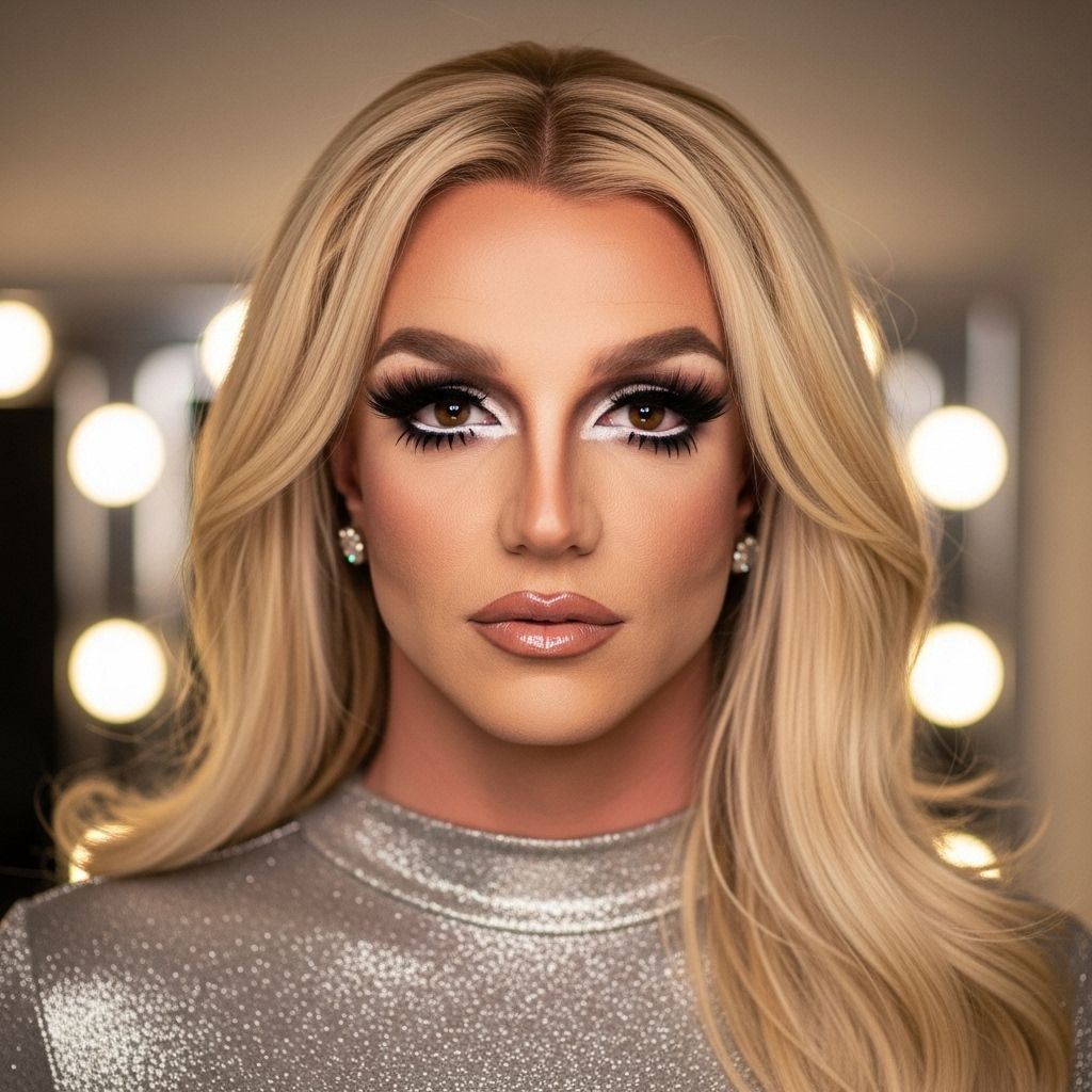 Witness how drag queen Derrick Barry transforms into Britney Spears in this jaw-dropping makeup transformation.