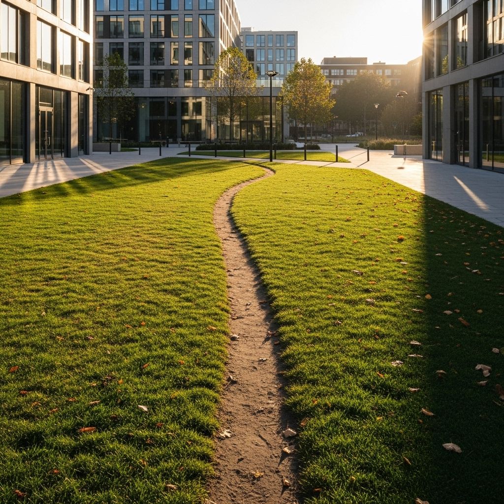 Exploring the influence of desire paths on public spaces, city design, and pedestrian behavior.