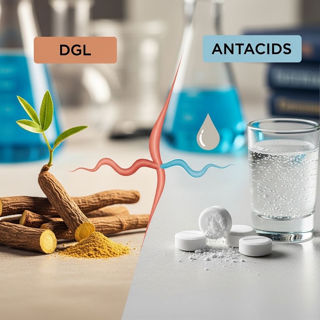 DGL vs. Antacids for Mild Heartburn: Efficacy, Benefits, and Safety Frequently Compared Natural mucosal support with quick neutralizers delivers instant and sustained comfort.