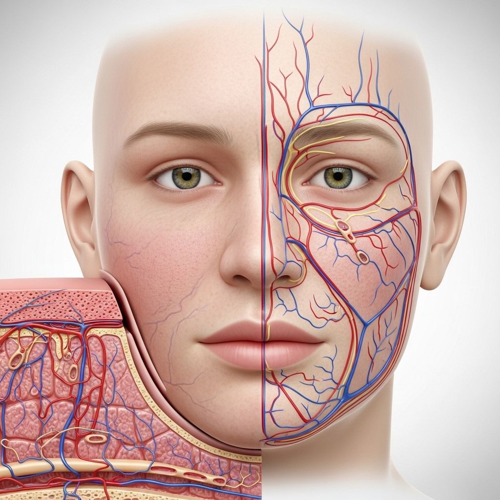 Subtle changes like facial flushing and telangiectasia can reveal hidden vascular damage.